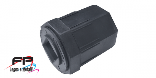 Calotta per avvolgitore a frizione foro